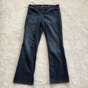 Tommy Hilfiger Womens Low Rise Boot Cut Jeans Blue Pockets Medium Wash Size 10